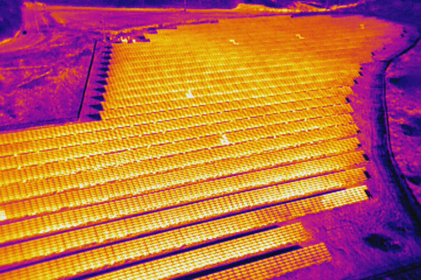 maintenance on a solar array